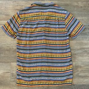 PacSun Men’s Aztec Patterned Short Sleeve Button Down Shirt